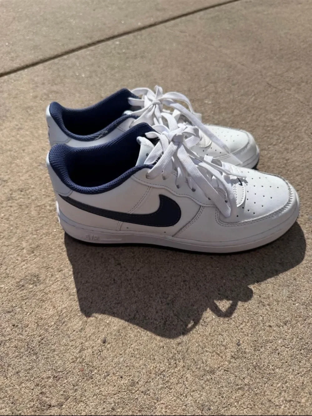 Nike Air Force Ones- kids 4Y - navy